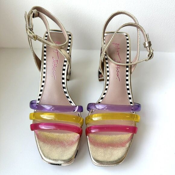 Betsey Johnson Multicolor Strappy Sandals - Picture 5 of 10